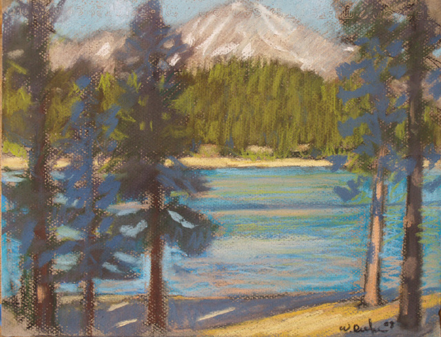 Mt Shasta from Lake Siskiyou, Afternoon II