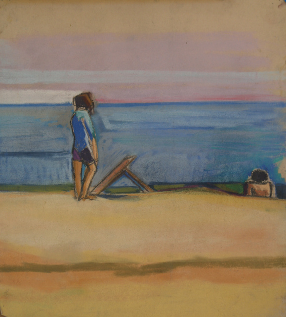 Skip Cooper, Painting on Beach, Truro