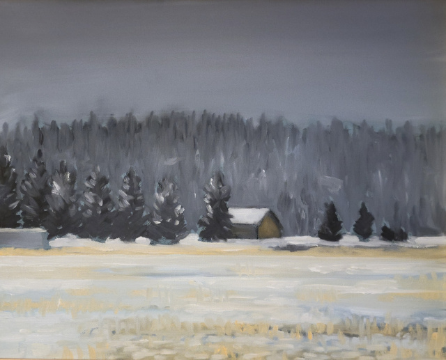 Montana, Early Snow 16x20